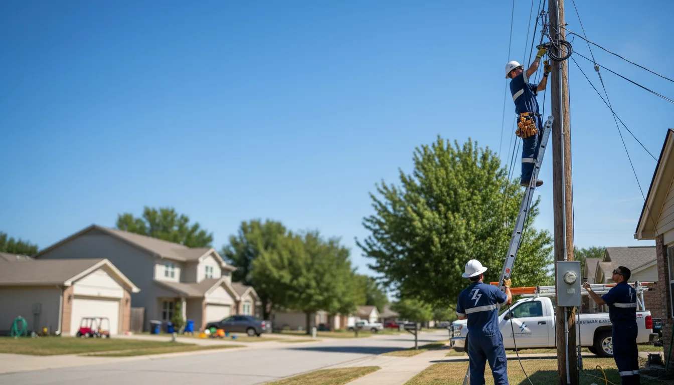Residential electrician providing installation services in Durand, WI